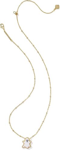 Kendra Scott Ghost Short Pendant Necklace, 14K Gold-Plated Brass, Fashion Jewelry for Women, White Mop in Saudi Arabia