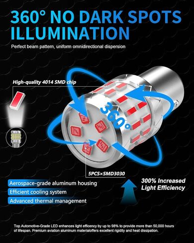 تمت ترقيته 1157 LED LED Red ، 2057 2357 7528 BAY15D LED LID PLUSTS for Backup Groend Signal Wlinker Tail Mork in Kuwait