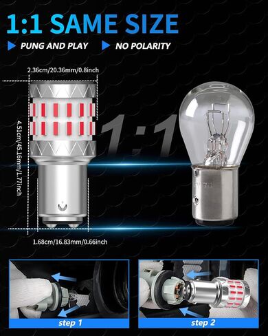 تمت ترقيته 1157 LED LED Red ، 2057 2357 7528 BAY15D LED LID PLUSTS for Backup Groend Signal Wlinker Tail Mork in Kuwait