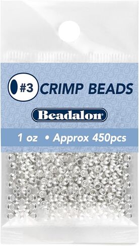 Beadalon Crimp Beads Size #1, 1-1/2 Grams/Pkg, Gold Plated in Saudi Arabia