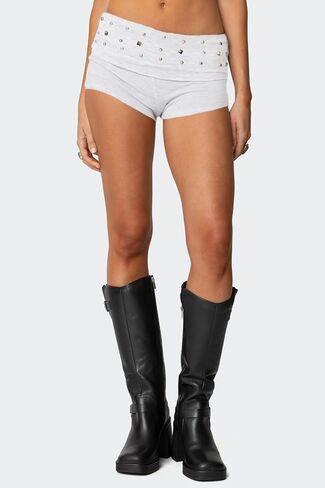 Meiweileya y2k shorts for Women مخططة منخفضة الصالة الصغيرة الصالة نوم PJ شورتات صغيرة متماسكة المريحة على اللباد in Kuwait