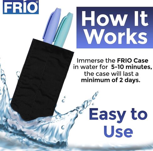 FRIO DUO Insulin Cooler Wallet - Keep Medication Cool for 45+ Hours Insulin Bag - Perfect for Travel and Everyday Use in Kuwait