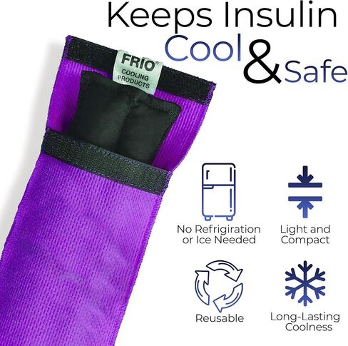 FRIO DUO Insulin Cooler Wallet - Keep Medication Cool for 45+ Hours Insulin Bag - Perfect for Travel and Everyday Use in Kuwait