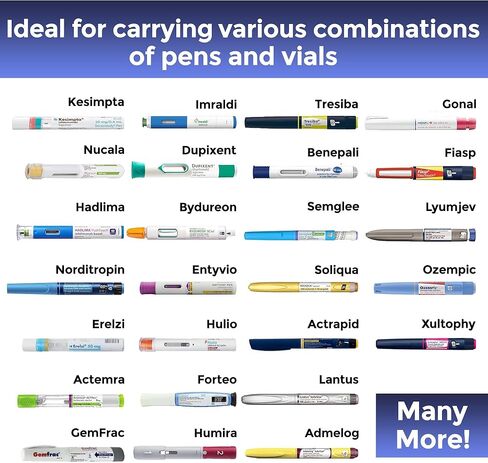 FRIO DUO Insulin Cooler Wallet - Keep Medication Cool for 45+ Hours Insulin Bag - Perfect for Travel and Everyday Use in Kuwait