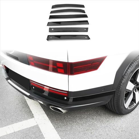 YOUTOOCAR 6PCS Rear Bumper Corner Trim Covers Compatible with Hyundai Santa Fe 2024-2025 Accessories (Glossy Black) in Saudi Arabia