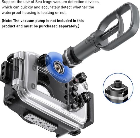 Sea frogs Compatible with Sony A7SIII F4 24-70MM Underwater 40m/131ft Maximum Diving Depth Waterproof Housing Professional Diving Case Box IPX8 in Saudi Arabia