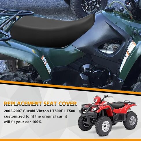 استبدال غطاء المقعد للفترة 2002-2007 Suzuki Eiger LTA400 LTF400 400 LTA ، 401 ، استبدال غطاء المقعد الجلدي الثقيل ، الأسود in Kuwait