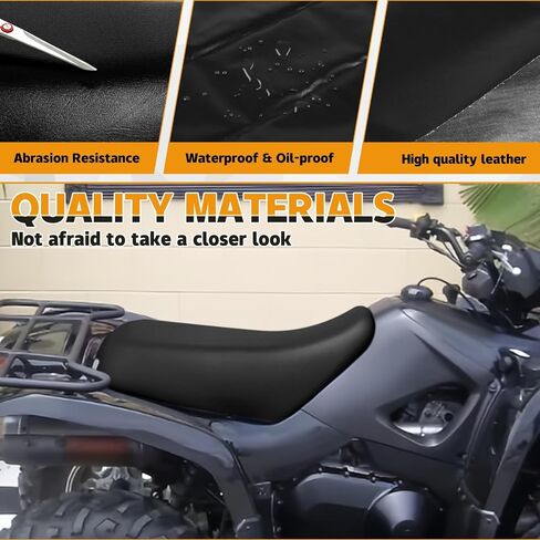 استبدال غطاء المقعد للفترة 2002-2007 Suzuki Eiger LTA400 LTF400 400 LTA ، 401 ، استبدال غطاء المقعد الجلدي الثقيل ، الأسود in Kuwait