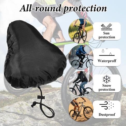 2 Pcs Bike Seat Cover Waterproof Sun Dust Bicycle Rain Protector Durable Washable Bike Seat Cushion Outdoor Protective Saddle Accessories for Women Men City Mountain in Saudi Arabia
