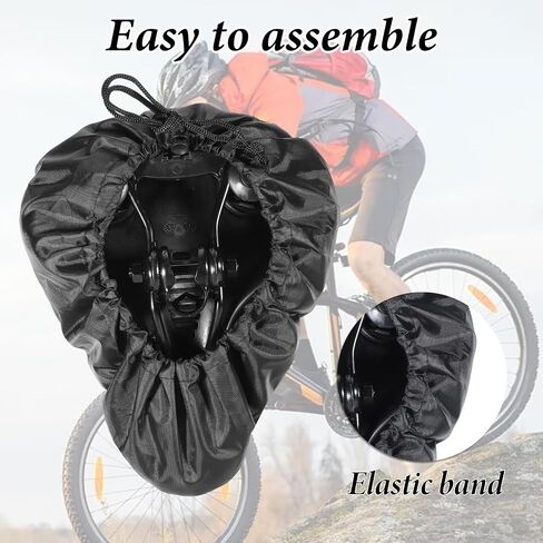 2 Pcs Bike Seat Cover Waterproof Sun Dust Bicycle Rain Protector Durable Washable Bike Seat Cushion Outdoor Protective Saddle Accessories for Women Men City Mountain in Saudi Arabia