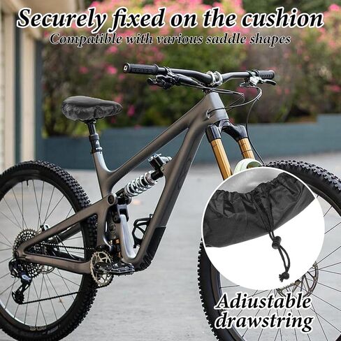 2 Pcs Bike Seat Cover Waterproof Sun Dust Bicycle Rain Protector Durable Washable Bike Seat Cushion Outdoor Protective Saddle Accessories for Women Men City Mountain in Saudi Arabia