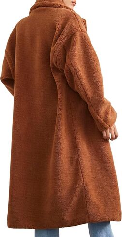 Forever 21 Women's Plush Drop-Sleeve Coat in Saudi Arabia