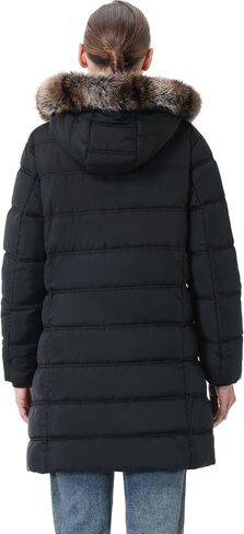 Women's Winter Coat Waterproof Long Puffer Jacket with Detachable Hood in Saudi Arabia
