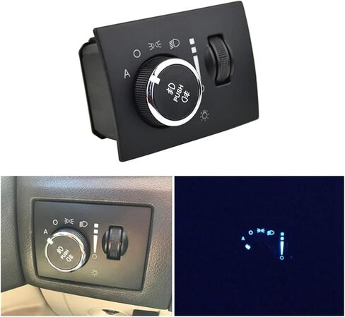 ABBO-68189157AA Front and Fog Light Switch Headlight Switch Button Car Fit for Chrysler 300C Fit for Jeep Cherokee in Saudi Arabia