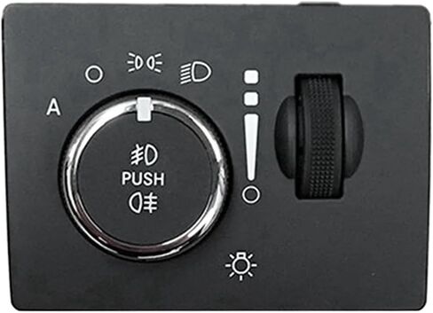 ABBO-68189157AA Front and Fog Light Switch Headlight Switch Button Car Fit for Chrysler 300C Fit for Jeep Cherokee in Saudi Arabia