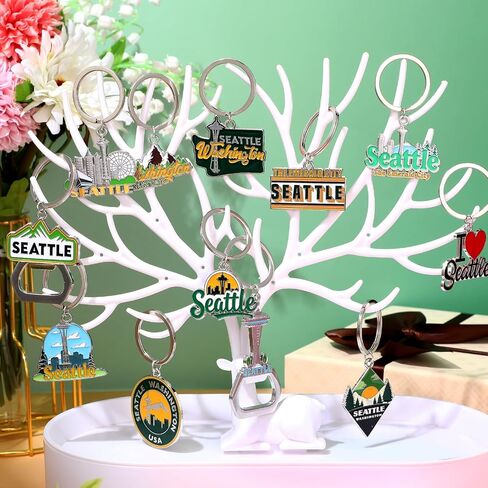 24 PCS Seattle Keychains Bottle Bother Bulk Seattle Washington Travel Homeir in Saudi Arabia