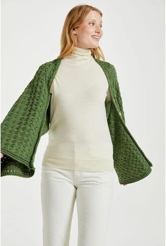 Aran Woollen Mills Supersoft Merino Wool Buttoned Irish Cape/Poncho in Kuwait