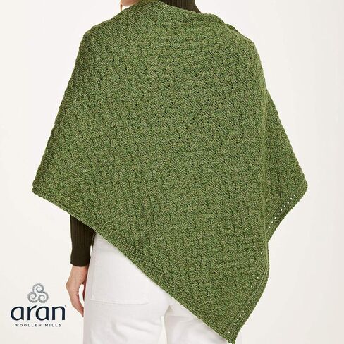 Aran Woollen Mills Supersoft Merino Wool Buttoned Irish Cape/Poncho in Kuwait