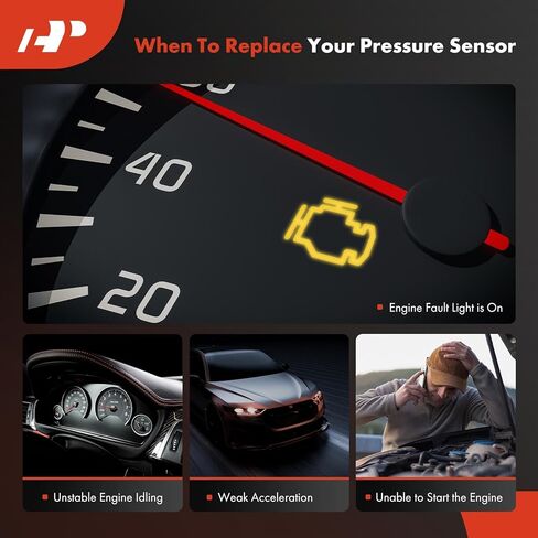 A-Premium Pressure Sensor Compatible with Nissan 350Z 2003-2009 Altima Armada 2005-2006 Frontier 2005-2009 Pathfinder Titan Xterra Infiniti QX56 in Saudi Arabia