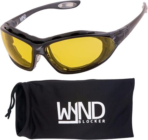 Wynd Blocker Kraken Motorcycle Riding Glasses Extreme Sports Wrappy Grey Eye Sunglasses (Model 336) in Kuwait