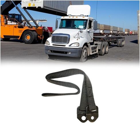 MyTee Products 1 "x33.5" حزام هود الثقيل متوافق مع Freightliner Columbia Class 112 120 2001-2017-حزام ضبط غطاء محرك السيارة A17-12994-002 ، FRT A17-20380-005 ، A1712994002 924-5240CD HLK2140 in Kuwait