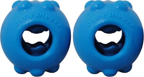 Jolly Pets Jolly Dipper Treat Dispensing Dog Toy; 3'' Small/Medium Dogs, Blue in Saudi Arabia