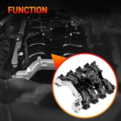 615-375 Engine Upper Intake Manifold with Gasket ＆ Thermostat Kit Compatible with Ford 2007 2008 E-150 E-250 F-150 Lobo V8 4.6L Replace# 615375 7L3Z-9424-F 7L3Z9424F 019495456162 in Kuwait