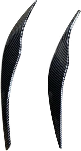Car Headlight Eyebrows ABS Gloss Black Headlight Eyebrows Eyelid Fit for BMW 3 Series E90 E91 2005 2006 2007 2008 2009 2010 2011 Sedan Headlight Eyebrows Lid in Saudi Arabia
