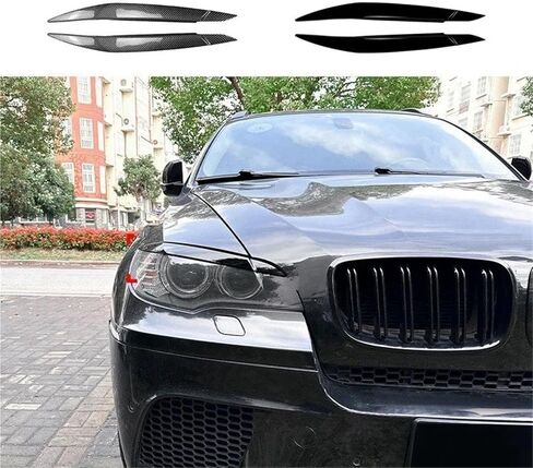 حاجب المصباح لسيارات BMW X6 E71 2008 2009 2010 2011 2012 2013 2014 Car Headlight Gounds Lids Car Heading Lamped Wovers Trim in Kuwait