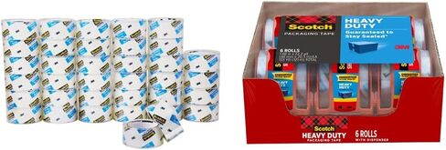 Scotch Heavy Duty Shipping Packing Tape, Clear, Holiday Shipping Supplies, 1.88 in. x 54.6 yd., 36 Tape Rolls in Saudi Arabia