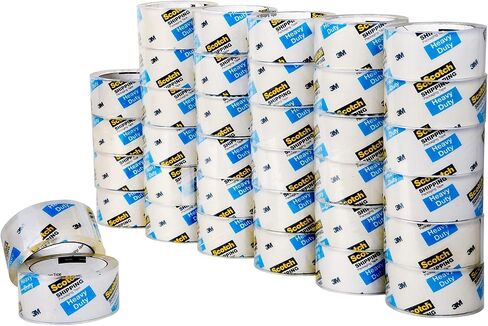 Scotch Heavy Duty Shipping Packing Tape, Clear, Holiday Shipping Supplies, 1.88 in. x 54.6 yd., 36 Tape Rolls in Saudi Arabia