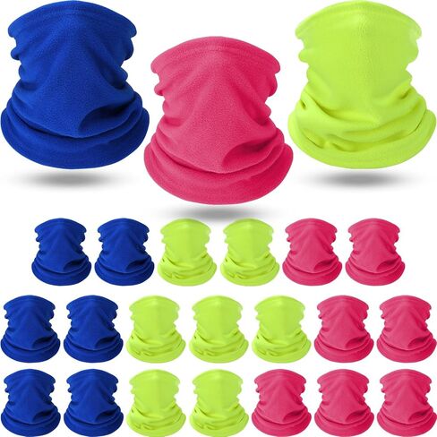 Handepo 20 Pcs Winter Fleece Neck Warmer Gaiter Windproof Scarf Mask Cover with Drawstring in Saudi Arabia