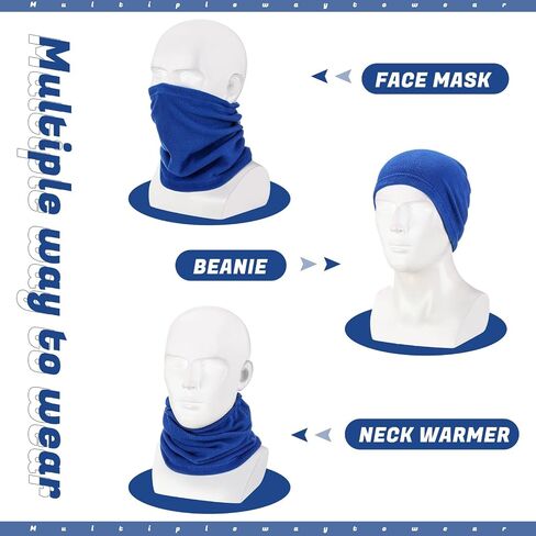 Handepo 20 Pcs Winter Fleece Neck Warmer Gaiter Windproof Scarf Mask Cover with Drawstring in Saudi Arabia