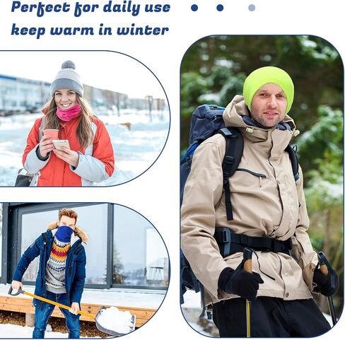 Handepo 20 Pcs Winter Fleece Neck Warmer Gaiter Windproof Scarf Mask Cover with Drawstring in Saudi Arabia