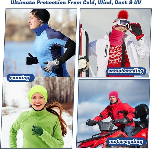 Handepo 20 Pcs Winter Fleece Neck Warmer Gaiter Windproof Scarf Mask Cover with Drawstring in Saudi Arabia