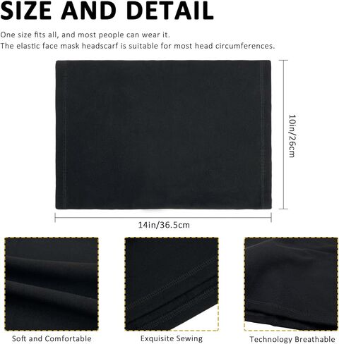 2 عبوة الشتاء عنق الشتاء دافئ للنساء الرجال ناعمة الصوف الدفء عن الريف مقاوم للرياح وشاح غطاء قناع الطقس البارد in Kuwait