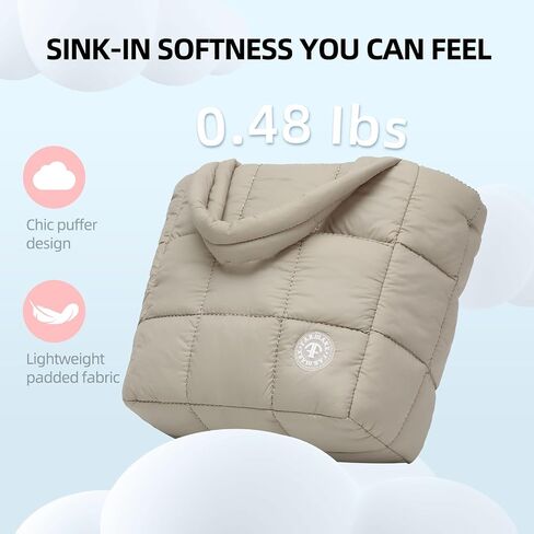 Mini Puffer Bag for Women Quilted Small Crossbody Purse Lightweight Puffy Shoulder Handbag with Adjustable Strap in Saudi Arabia