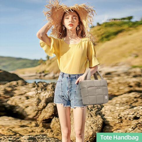 Mini Puffer Bag for Women Quilted Small Crossbody Purse Lightweight Puffy Shoulder Handbag with Adjustable Strap in Saudi Arabia