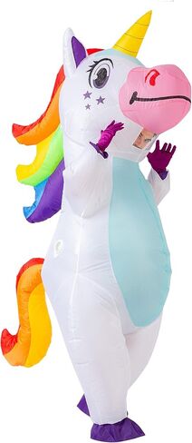 إبداعات spooktacular أزياء هالوين قابلة للنفخ ، كامل الجسم يونيكورن تفجير الأزياء لعطلة البالغين حفلة تأثيري تحت عنوان in Saudi Arabia