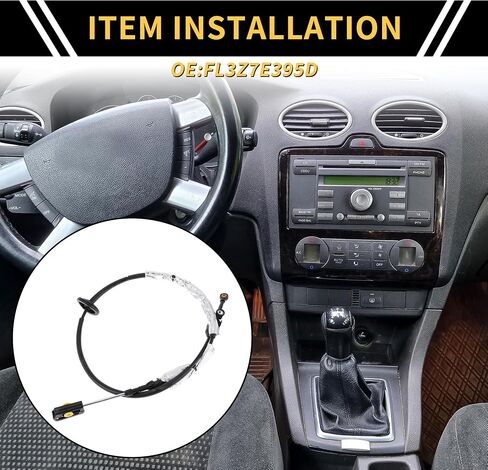 كابل شيفتر ترس ناقل الحركة التلقائي لفورد F-150 2015 2015 2017 2018 2019 Auto Trans Gear Control Cable No.fl3z7e395d metal in Saudi Arabia