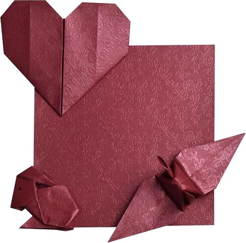 100 Origami Paper Sheets Paper Pack Silver Foil Flower Pattern 3x3 inches Paper Squares for Folding paper, paper craft, Origami cranes, Origami Decoration, Scrapbook Paper in Kuwait
