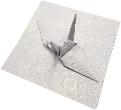 100 Origami Paper Sheets Paper Pack Silver Foil Flower Pattern 3x3 inches Paper Squares for Folding paper, paper craft, Origami cranes, Origami Decoration, Scrapbook Paper in Kuwait