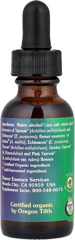 FLOWER ESSENCE SERVICES Yarrow Environmental Solution Dropper, 1 Ounce in Saudi Arabia