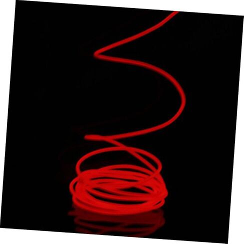 Aboofan Car Car Boll Light Strip Red El Wire Tube Light for DIY Decoration Energy توفير إضاءة مستقرة لإكسسوارات إضاءة السيارات الداخلية in Saudi Arabia