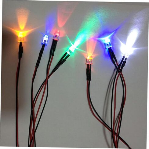 50pcs مرنة LED LED LID حبات سلك ألوان أنبوب خط القارب الصناعي in Saudi Arabia