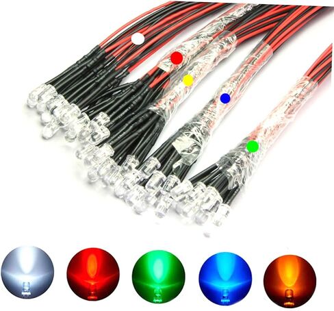 50pcs مرنة LED LED LID حبات سلك ألوان أنبوب خط القارب الصناعي in Saudi Arabia