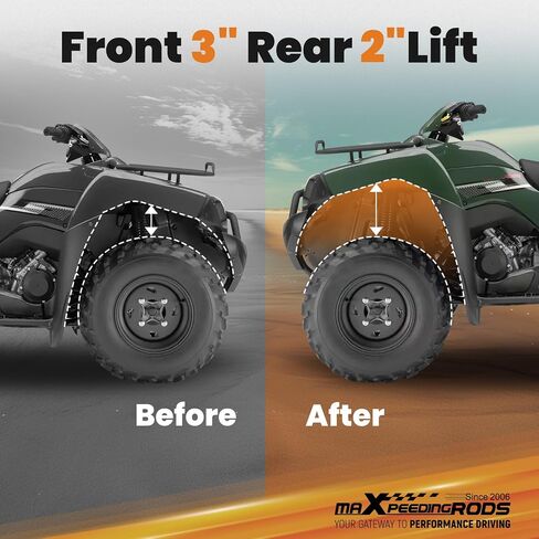 MaxPeedingRods 3 "Front 2" مجموعة الرفع الخلفي لـ Yamaha Wolverine 850 X2 ، X2 R-Spec ، X2 R-Spec SE ، XT-R ، X4 ، X4 SE ، X4 XT-R 2018-2022 in Saudi Arabia
