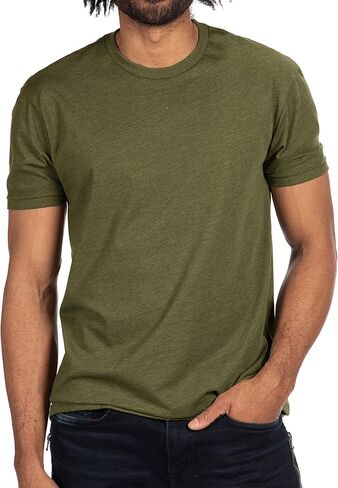Next Level Apparel Mens Premium Fitted CVC Crew Tee Heather Maroon(1pck) X-Large in Saudi Arabia