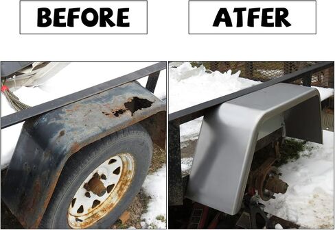Hecasa Square Axel Trailer Boat Fenders تناسب عجلات 14 بوصة و 16 بوصة متوافقة مع مقطورة فائدة in Saudi Arabia
