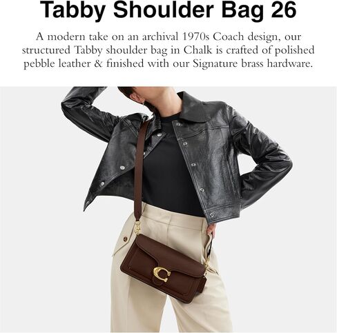 Coach Tabby Shoulder Bag 26, B4/Maple in Saudi Arabia